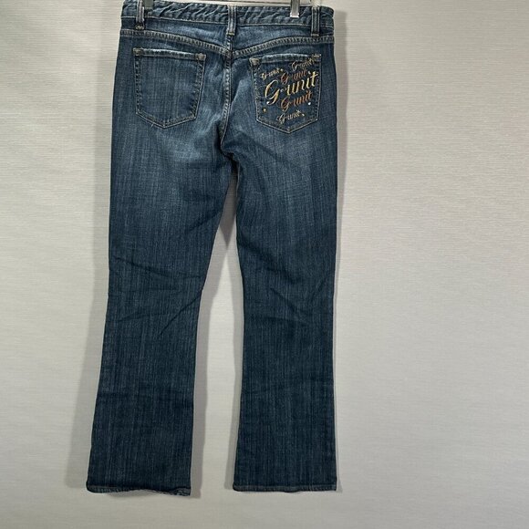 G Unit Jeans Womens 11 Bootcut Cotton Stretch Embellished Pocket - Picture 7 of 10